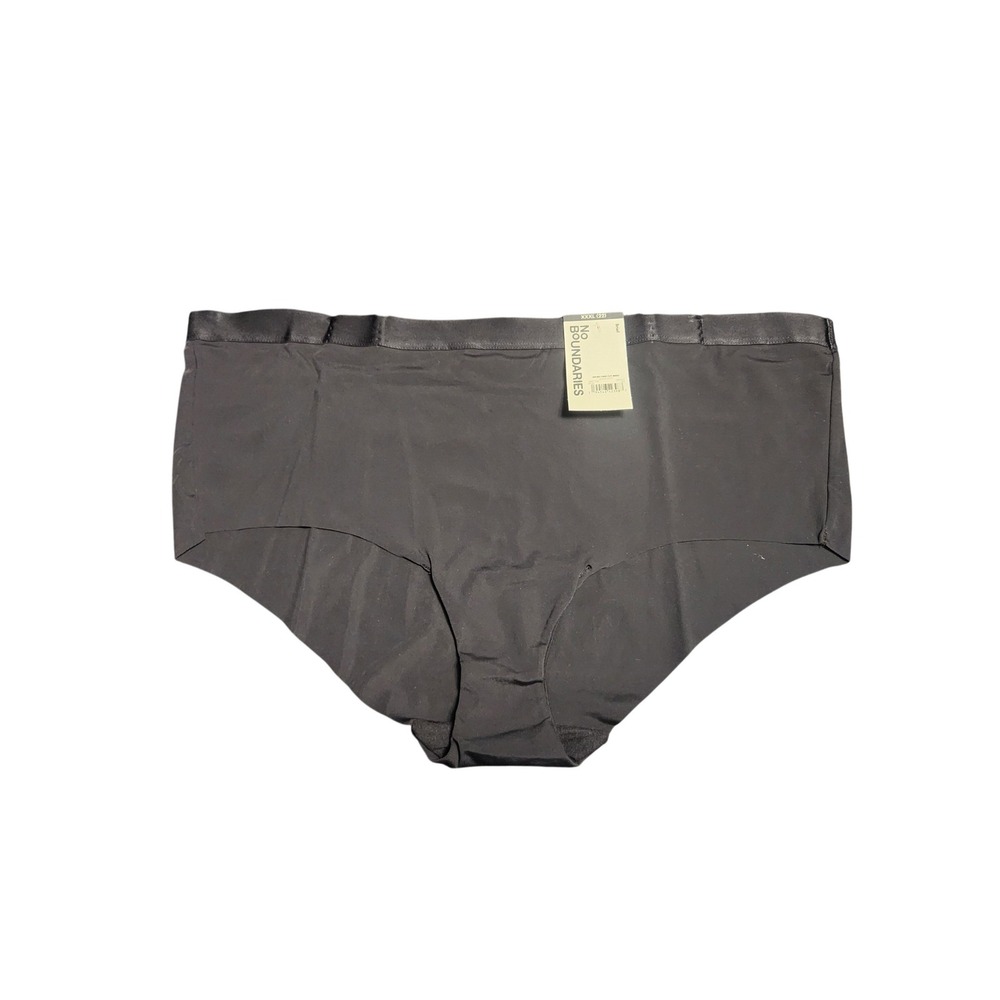XXXL 10 count‎ No Boundaries Micro Free Cut Brief Panties (6 Black and 4 Brown)